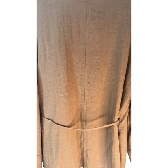 2/$30 ZARA Womens M-L Wrap Blouse Taupe Brown Viscose Blend - Picture 12 of 15